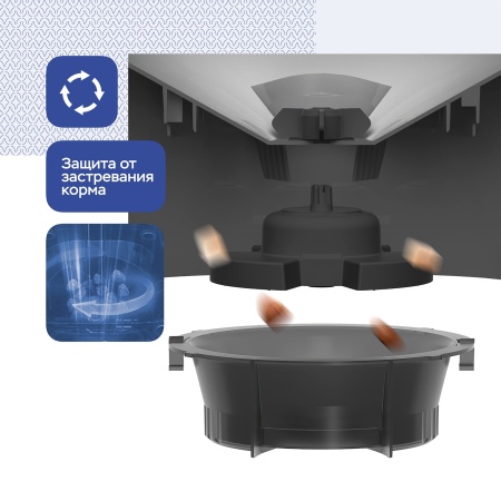 Автоматическая кормушка *для кошек и собак Planeta Laika, Wi-Fi, черная