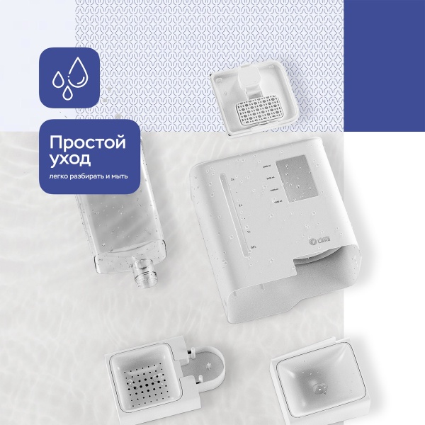Автоматическая кормушка с поилкой *для кошек и собак Planeta Laika, 2 в 1, Wi-Fi версия